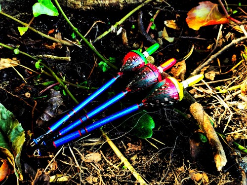Handmade perch bobbers - handmade,