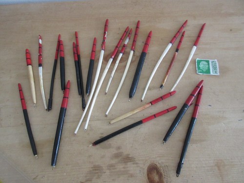 21x vintage fishing - floats, lot