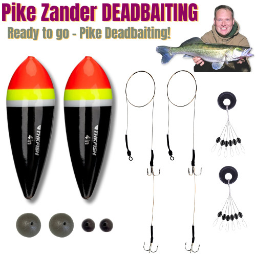 Pike zander float fishing - float, kit