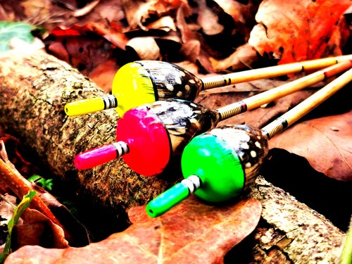 Handmade perch bobber fishing - perch,