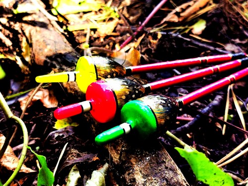 Handmade perch bobbers - handmade, of